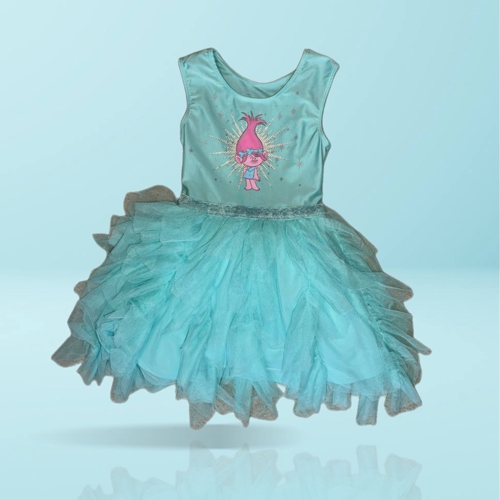 Dreamworks Trolls Poppy Tulle Tutu leotard Dress size 5T